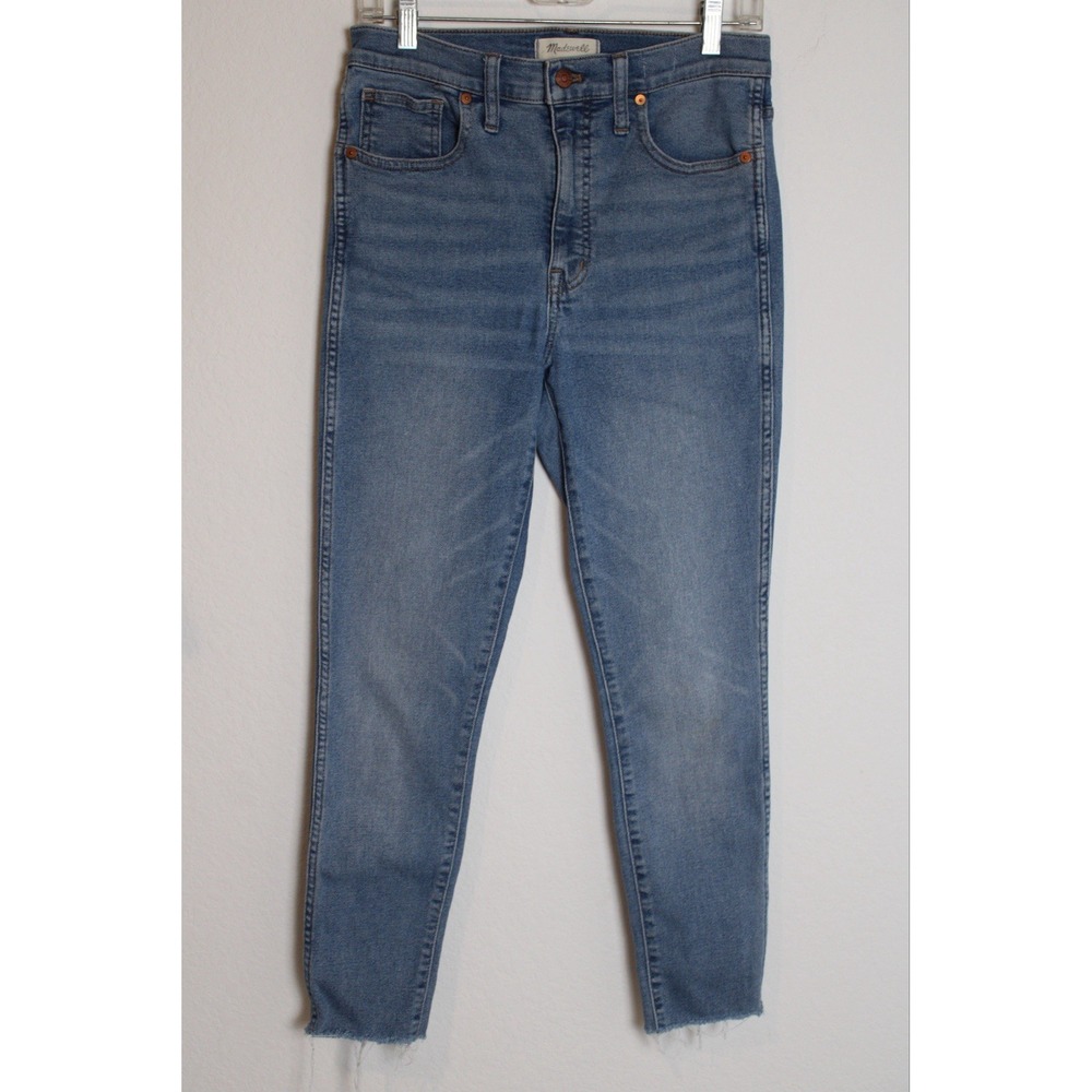 Madewell Womens 28 Denim Jeans 10" High Rise Skinny Classic Stretch Comfort